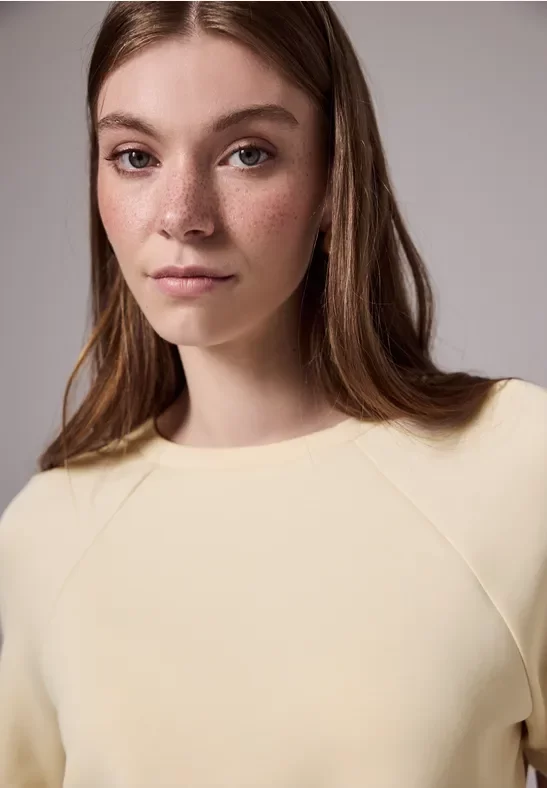 Thumbnail - Street One Studio Frauen Raglan T-Shirt in Silk-Optik in Beige, Gr: 46