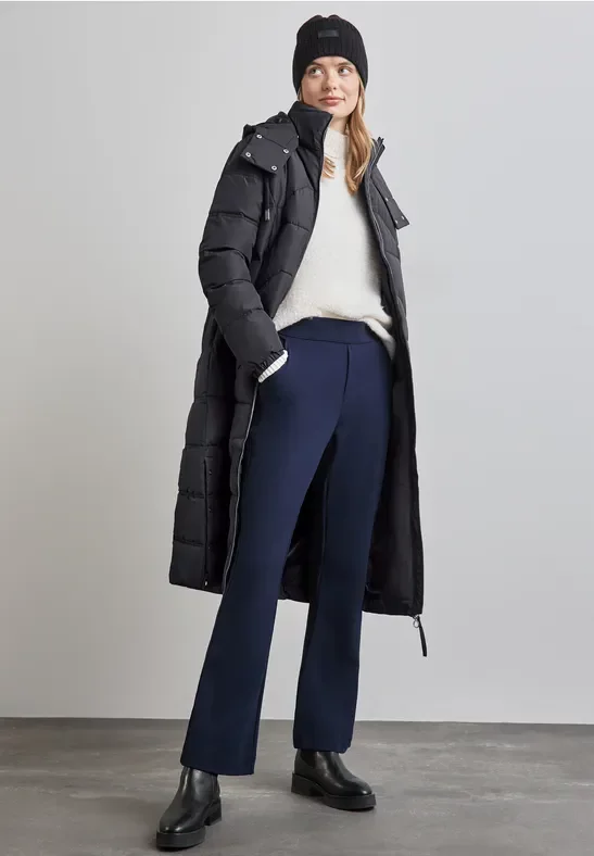 Street One Frauen Gefütterte Jacke in Blau, Gr: 36