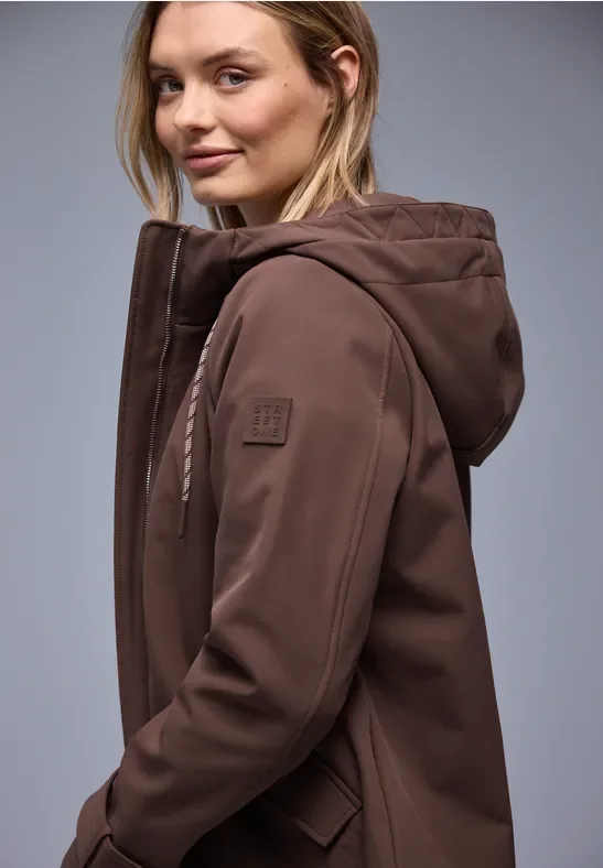 Street One Frauen Parka in Braun, Gr: 40