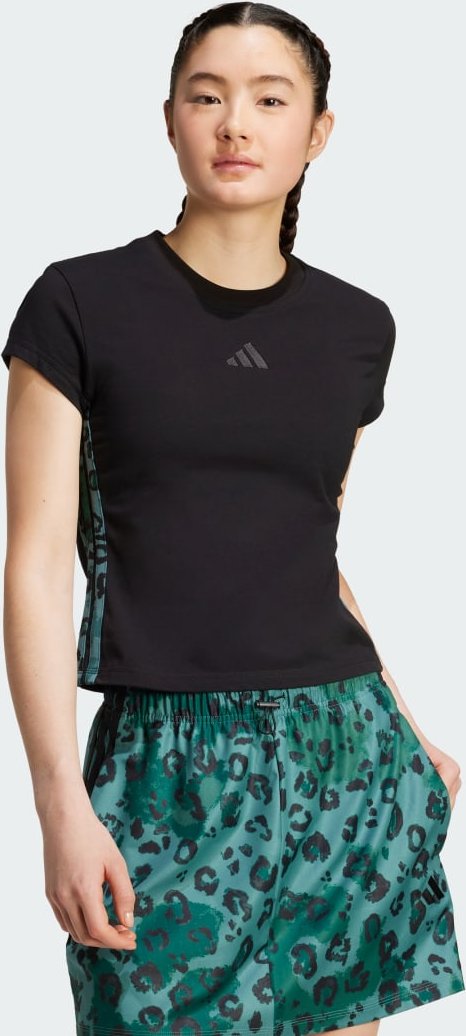 Animal Print 3-Stripes T-Shirt