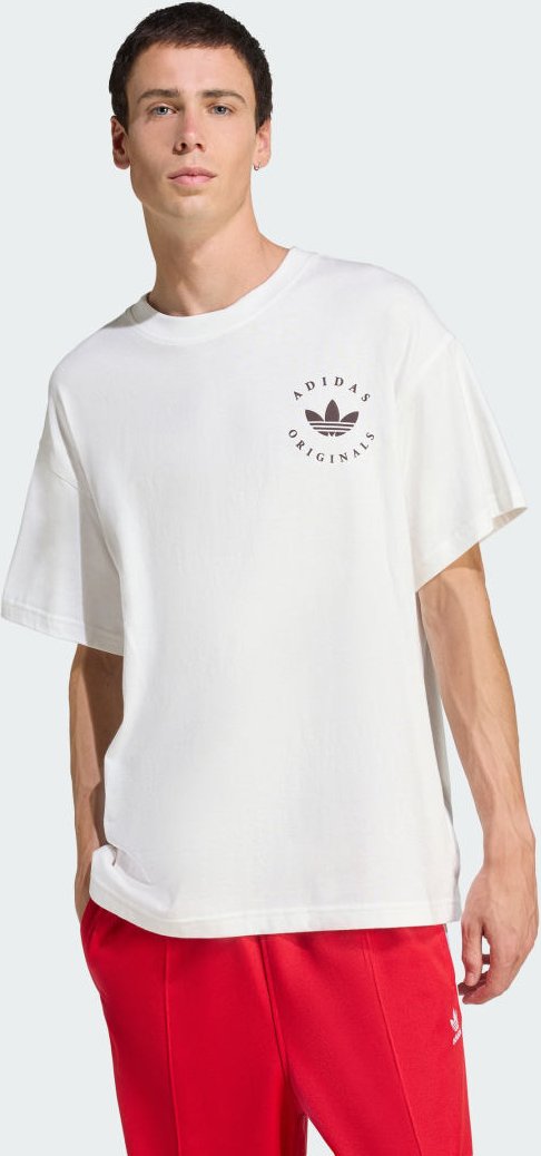 Curved adidas Trefoil Logo GFX T-Shirt