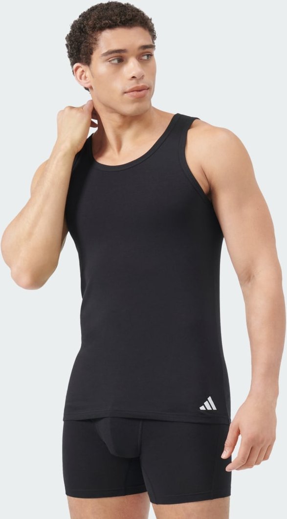 Active Flex Tanktop-Unterwäsche aus Baumwolle, 2 Stück