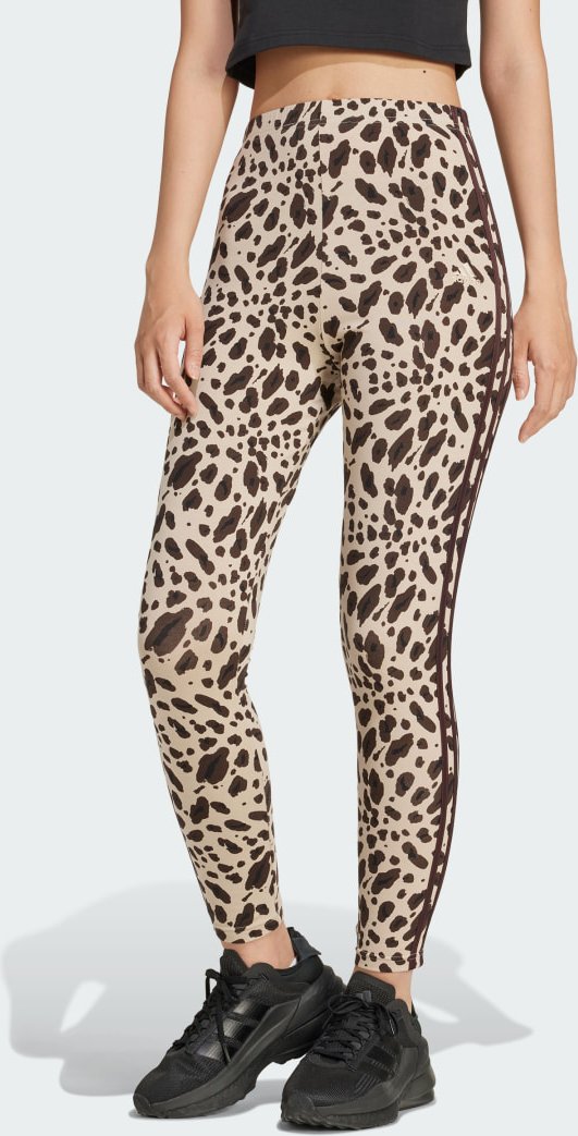 Essentials 3-Streifen Animal Print Leggings