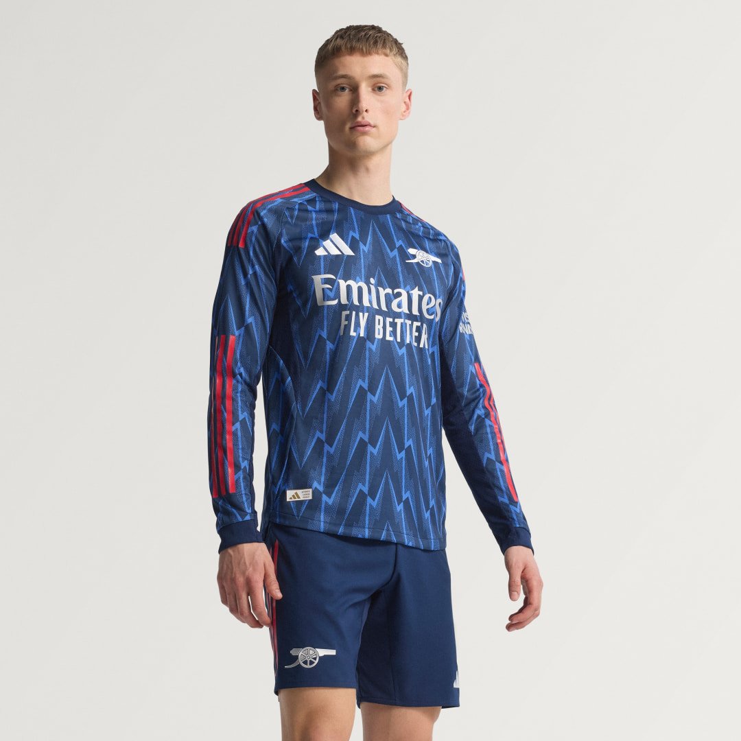 Thumbnail - Arsenal 25/26 Langarm Authentic Auswärtstrikot