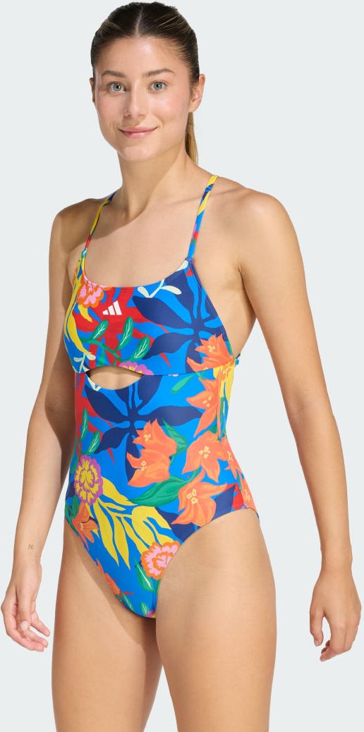 MEXICANA FLORALS BADEANZUG MIT BINDEDETAILS IM RÜCKEN