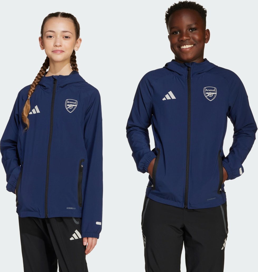 Thumbnail - FC Arsenal Tiro 25 Competition Kids Vis Tech Travel Jacke
