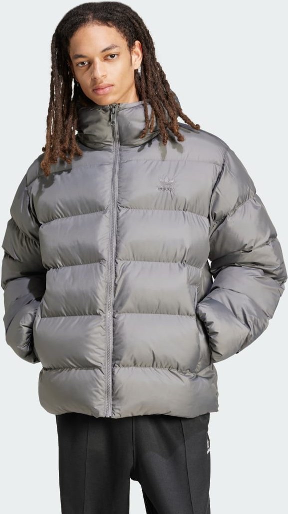 Tonal Hooded Puffer Jacke