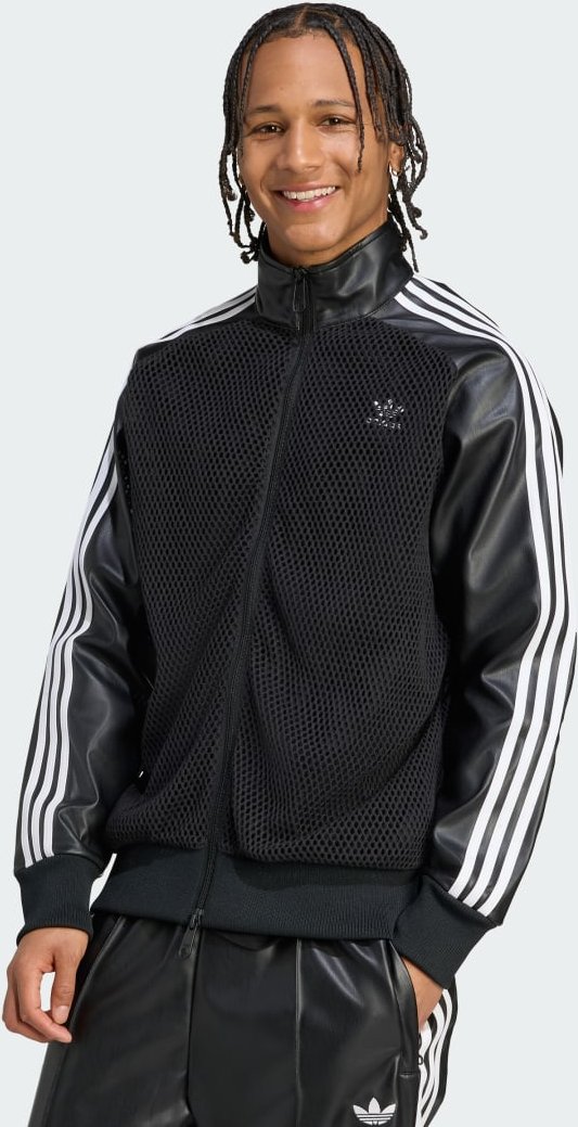 adidas x Jeremy Scott Synthetikleder Mesh Track Top