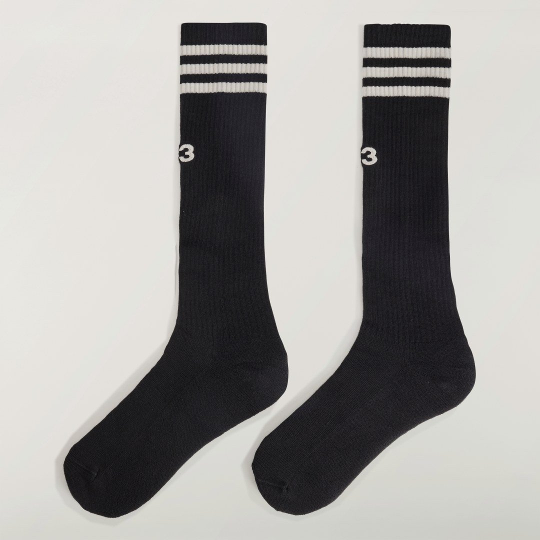 Y-3 STRIPES KNIELANGE SOCKEN