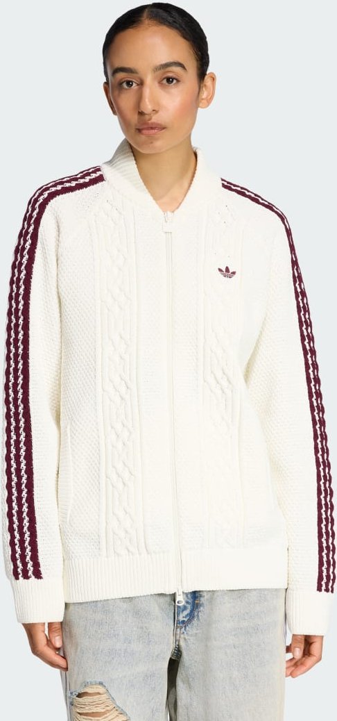 ADIDAS ORIGINALS ARCHIVE CUTLINE KNIT TRACK TOP