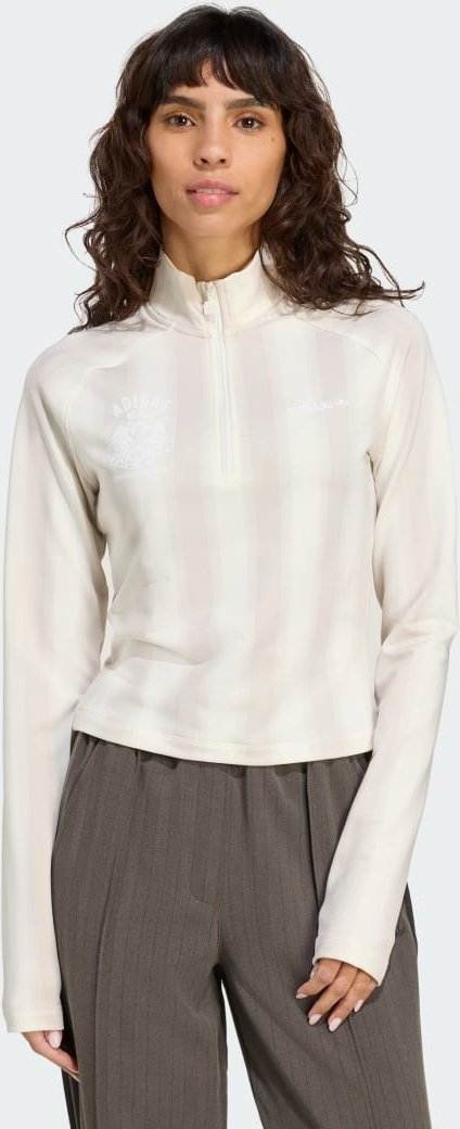 Half-Zip Graphic Football Longsleeve