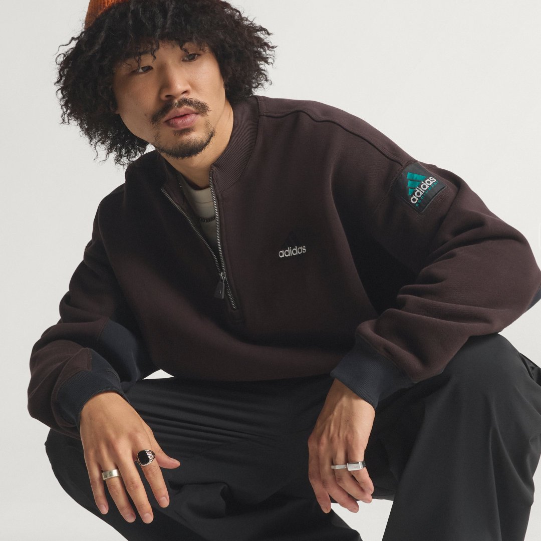 adidas Equipment Blocked Half-Zip Pullover
