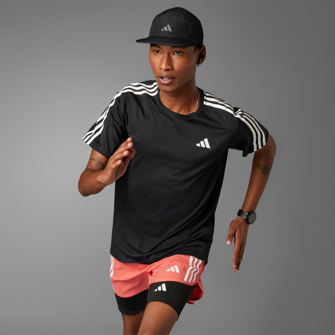 Thumbnail - Own the Run 3-Streifen T-Shirt