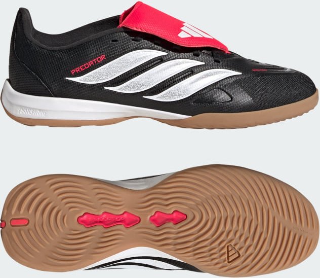 Predator League Kids Fußballschuh, Hallenböden, umschlagbare Zunge