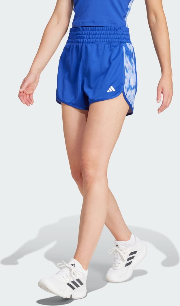 Pacer Training Essentials Allover Print Flower Tie-Dye Knit Shorts