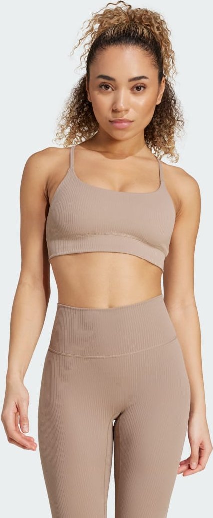 adidas All Me Light Support Rib Bra Longline Sport-BH