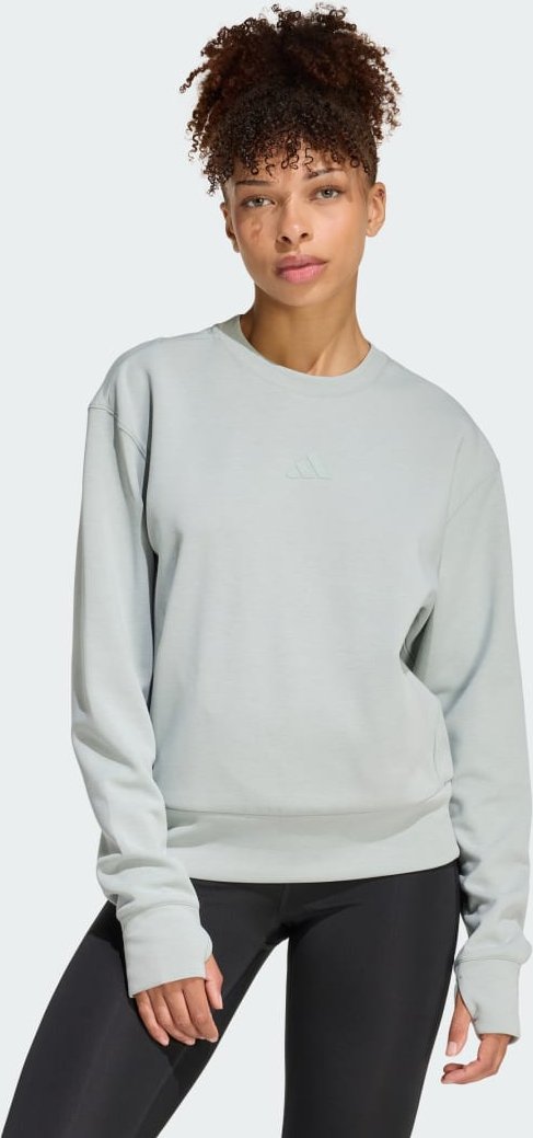 Designed-for-Training entworfenes Warm-Up Sweatshirt mit Rundhalsausschnitt