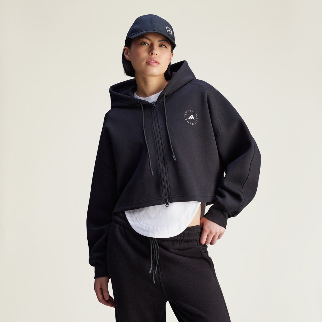 Thumbnail - adidas by Stella McCartney Sportswear Cropped Kapuzenjacke