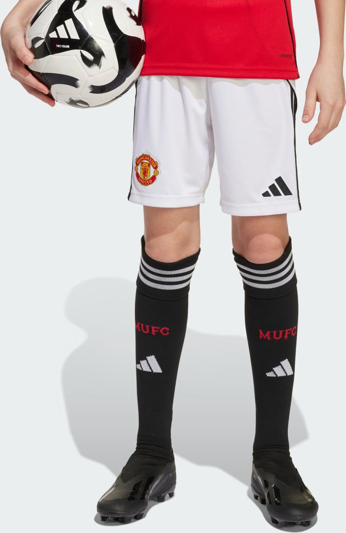 Thumbnail - Manchester United 25/26 Kids Heimshorts