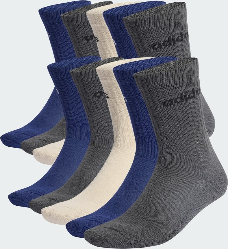 Linear gepolsterte Crew Socken im 6er-Pack