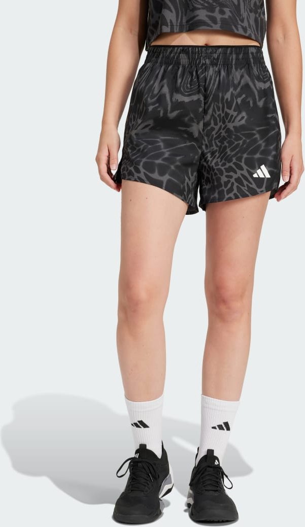 Train Essentials Allover Print Workout Shorts