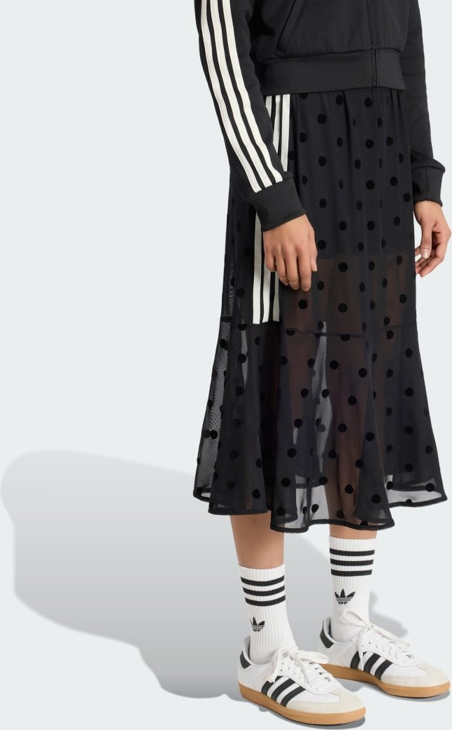 TRANSPARENTER ROCK MIT POLKA-DOT-MUSTER