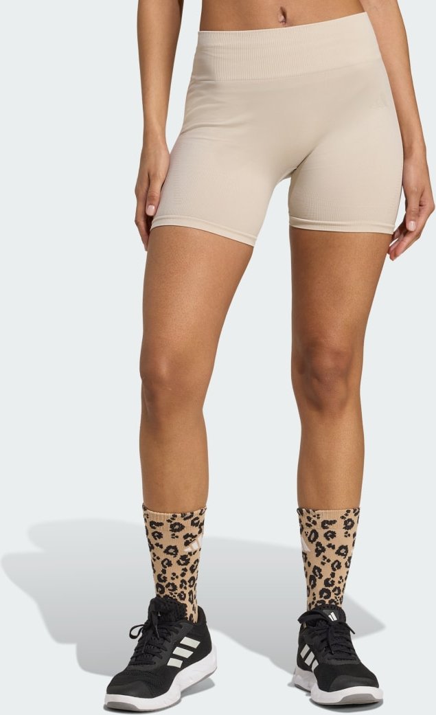 Workout Essentials Leggings aus Strickmaterial, 4 Zoll.