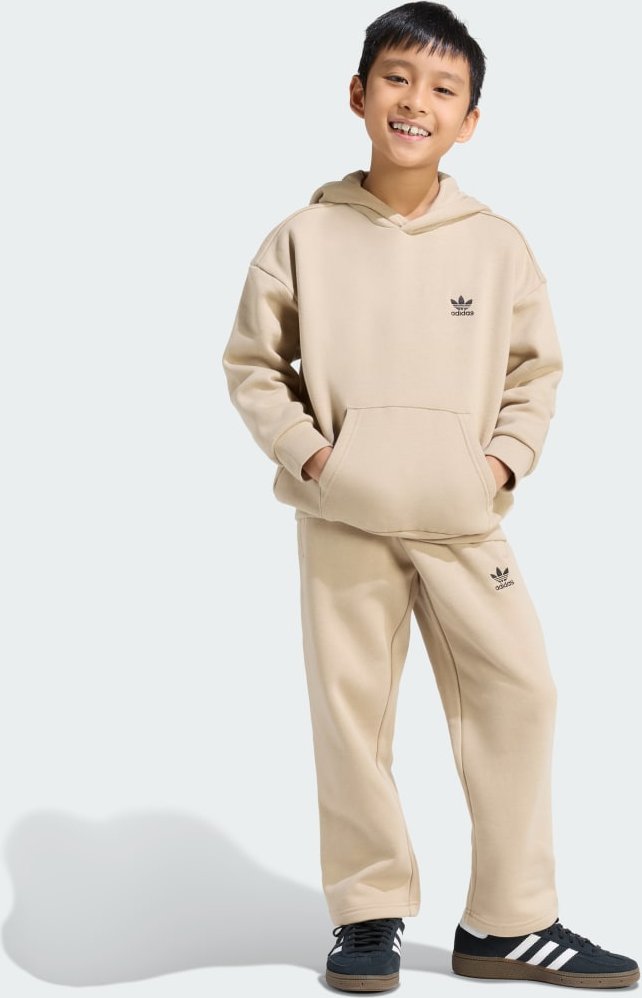 Oversized Hoodie Open Hem Pants Set