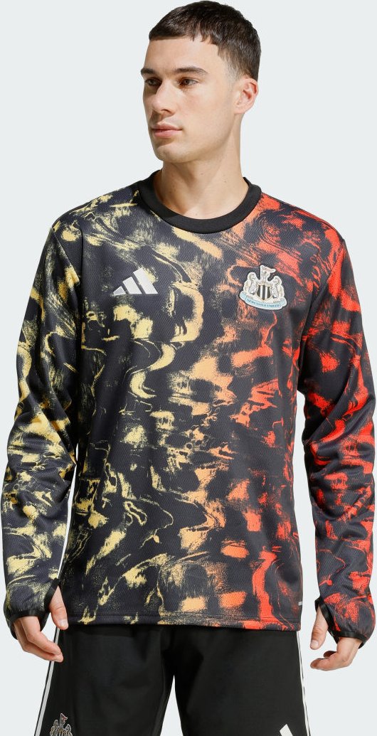 Newcastle United FC 25/26 langärmliges Aufwärmtrikot