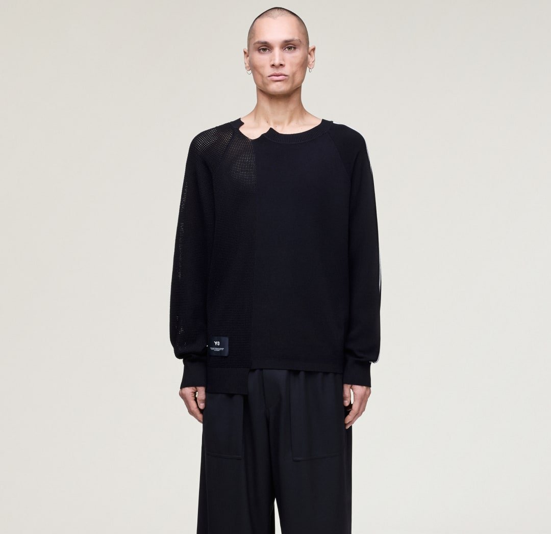 Y-3 LOGO STRICKPULLOVER.