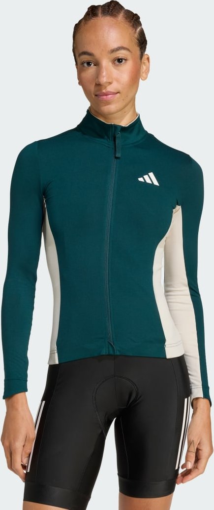 Tempo 3-Streifen Longsleeve Radtrikot