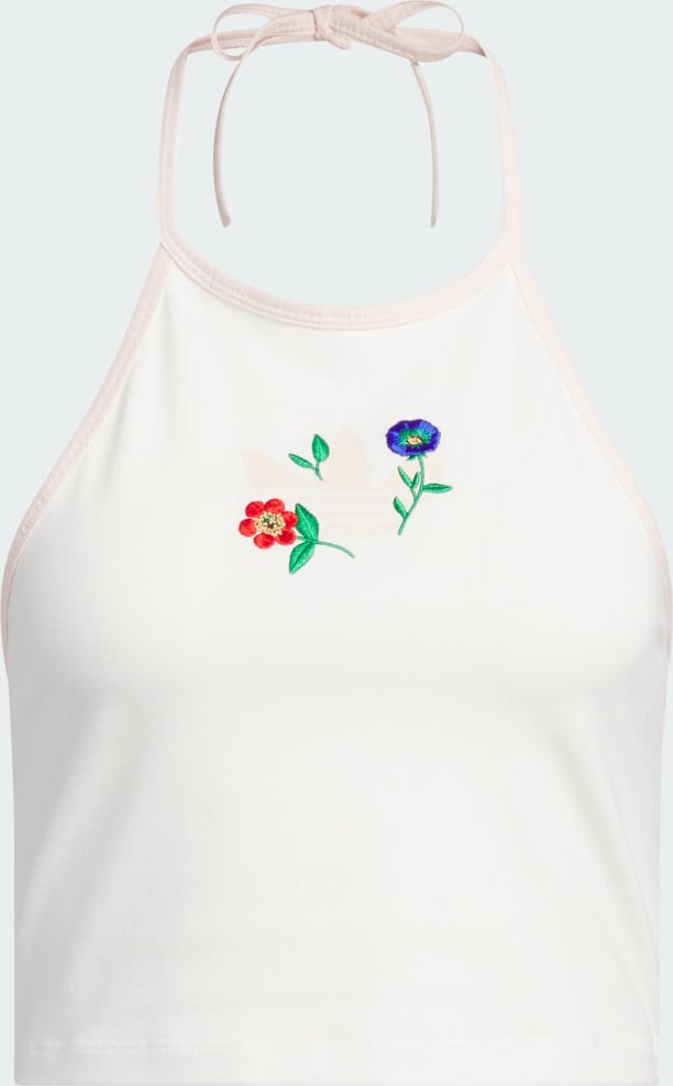 Fashion Graphics Floral Halter Neck Top