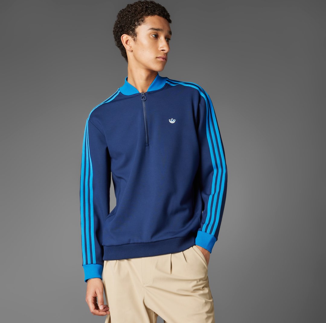 Originals 3-Streifen 1/4 Zip Sweatshirt