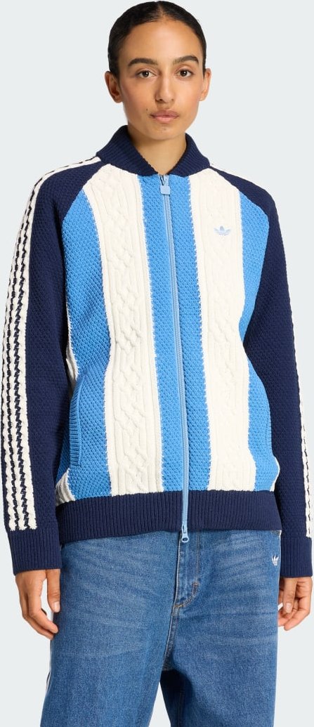 ADIDAS ORIGINALS ARCHIVE CUTLINE KNIT TRACK TOP