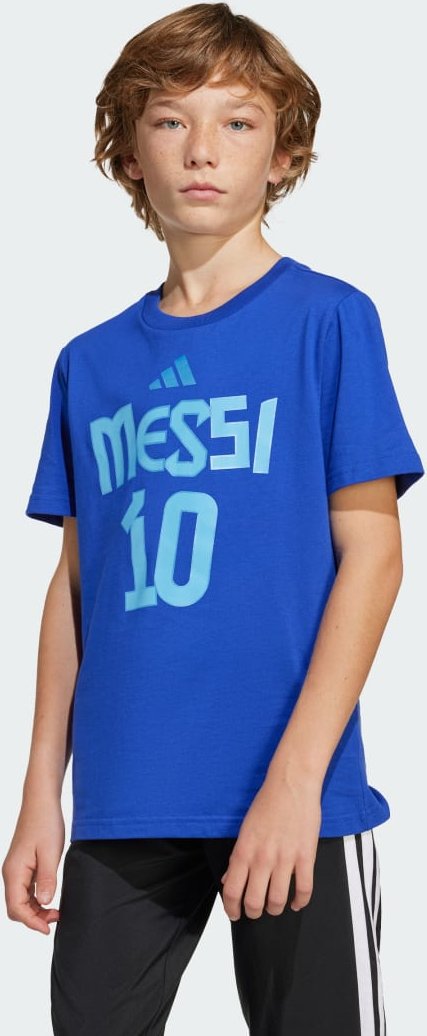 Thumbnail - Messi Name and Number Graphic Kids T-Shirt