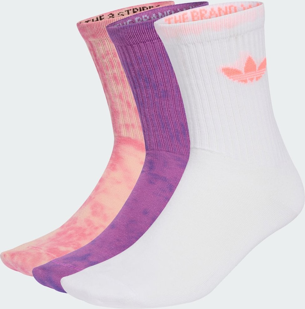 Tie Dye Crew Socken, 3 Paar