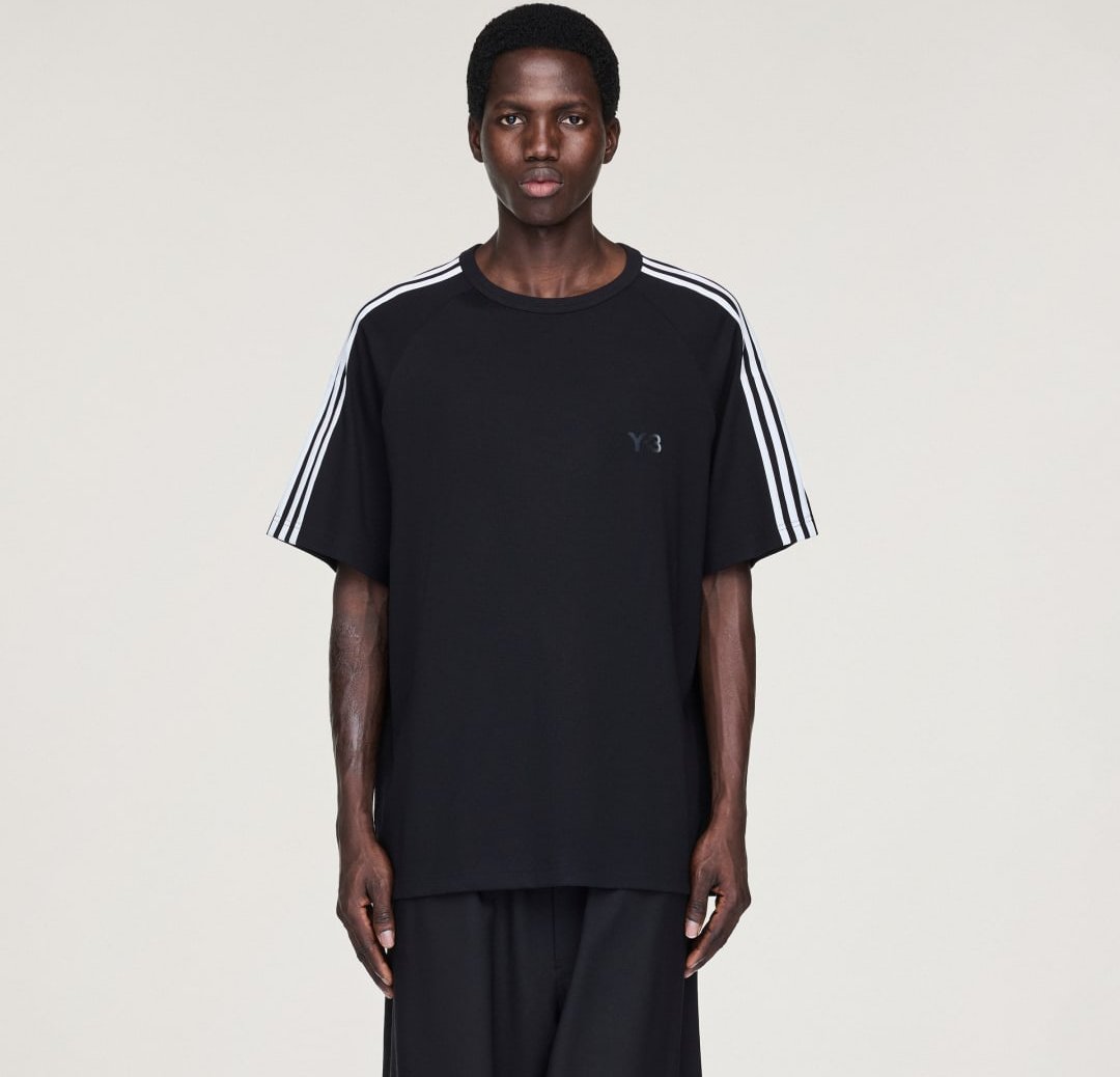 Y-3 Short Sleeve Tee 3-Streifen