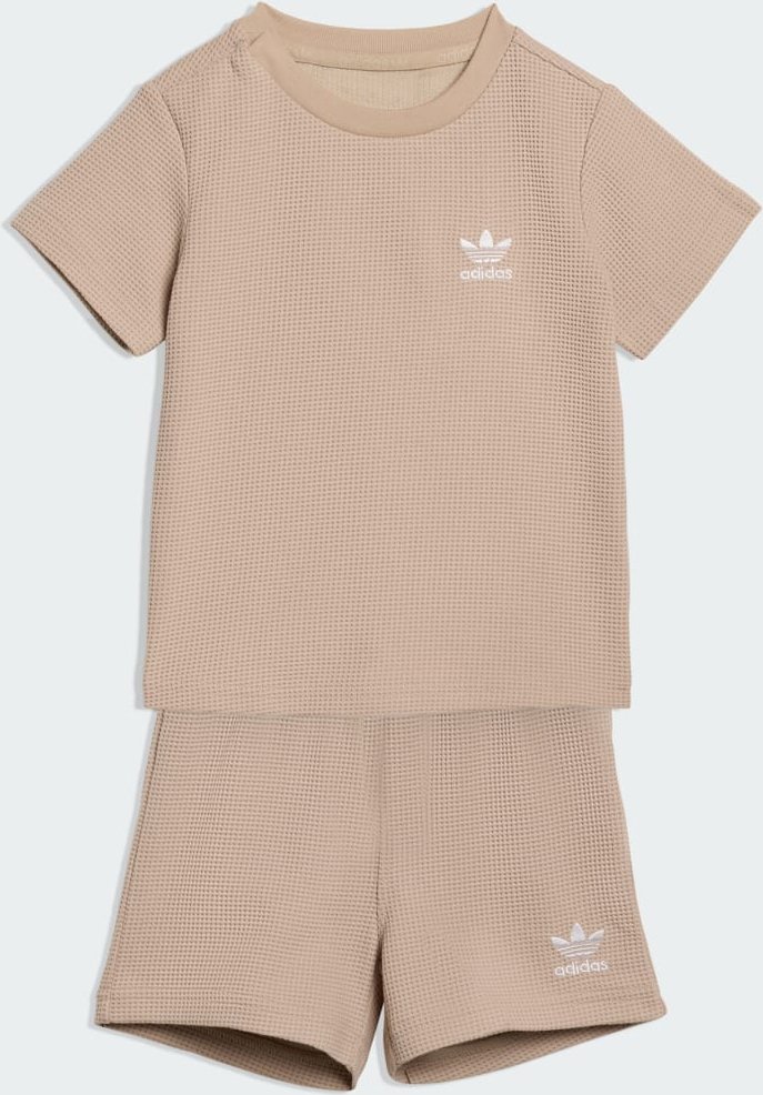 REGULAR WAFFLE SHORT T-SHIRT SET