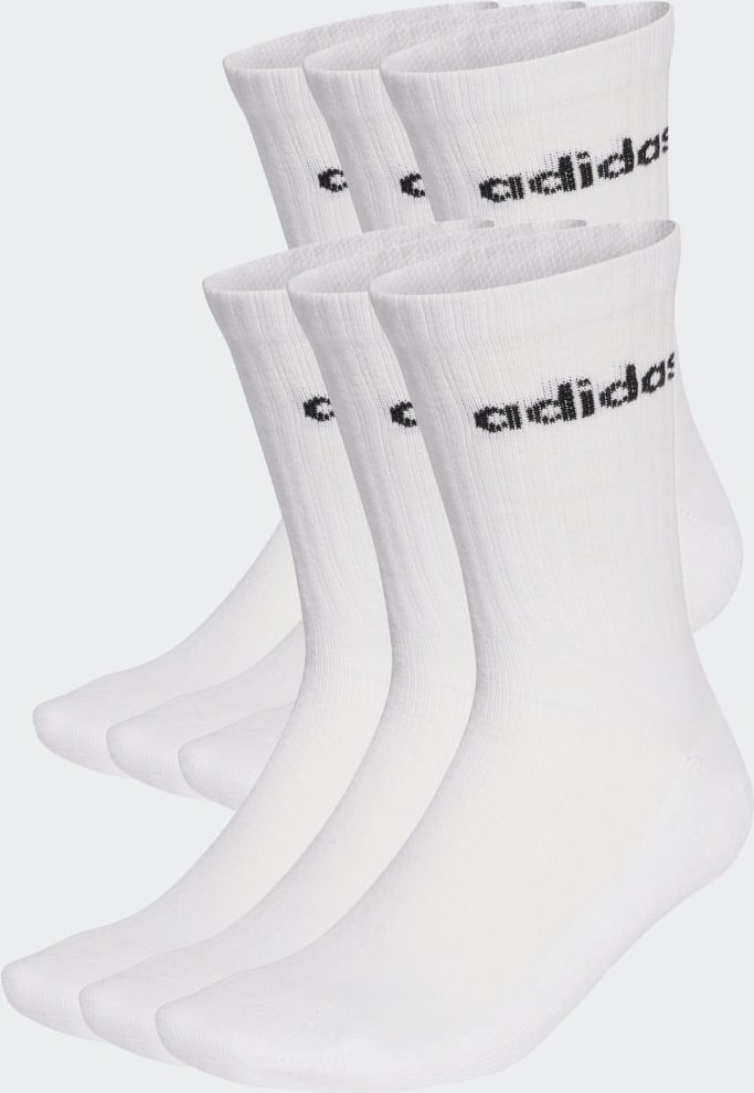 Linear gepolsterte Crew Socken im 6er-Pack