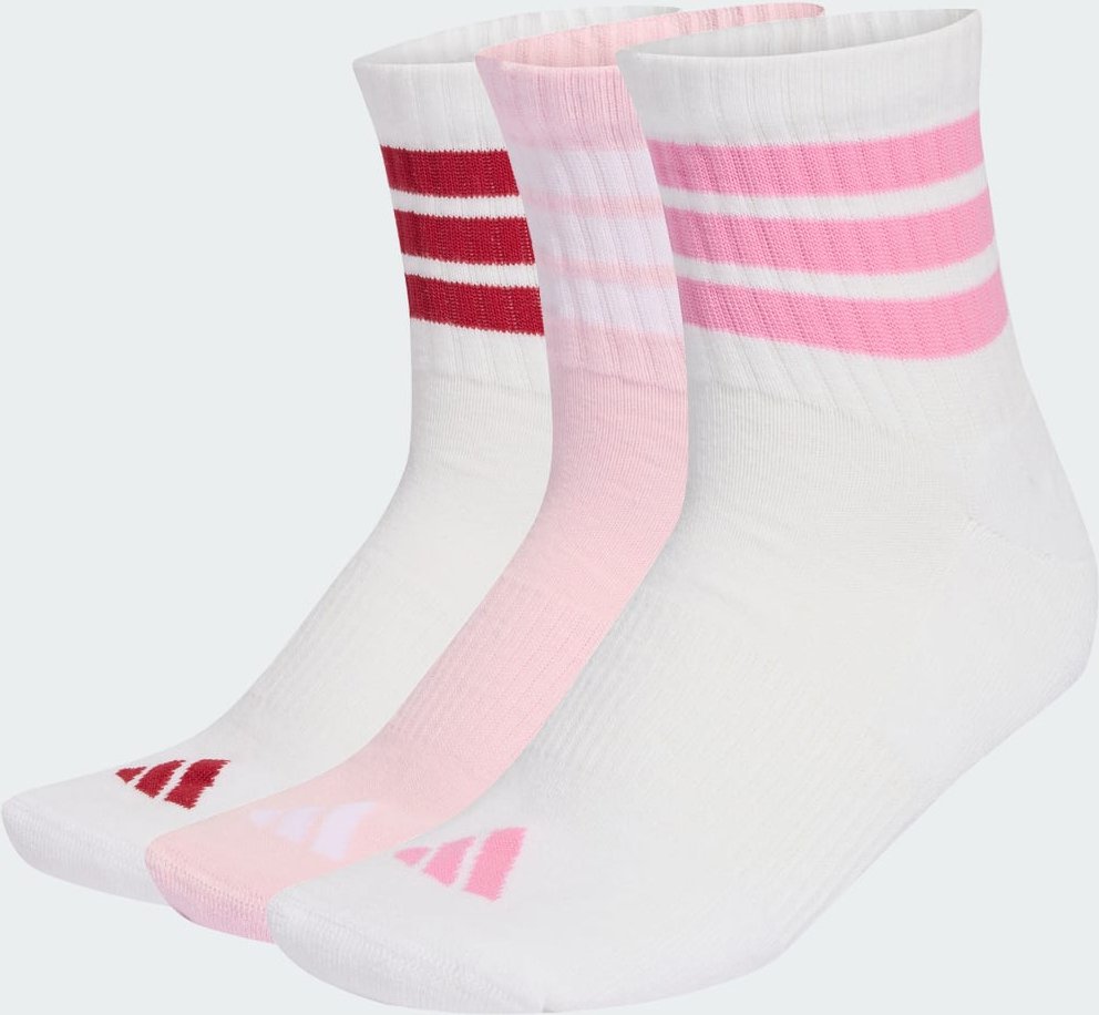 Thumbnail - 3-STREIFEN SPORTSWEAR DÄMPFENDE HALBHOHE SOCKEN, 3 PAAR