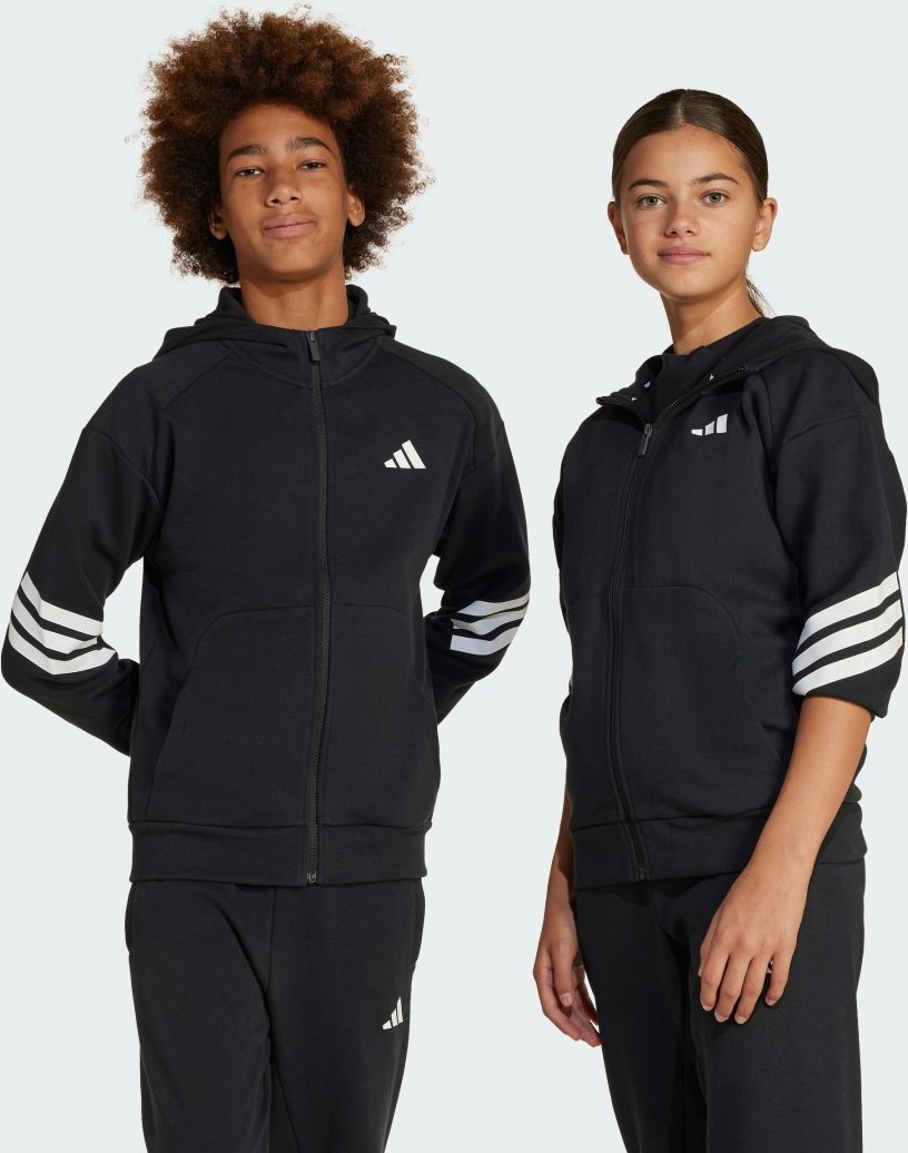 Future Icons 3-Streifen Kids Kapuzenjacke