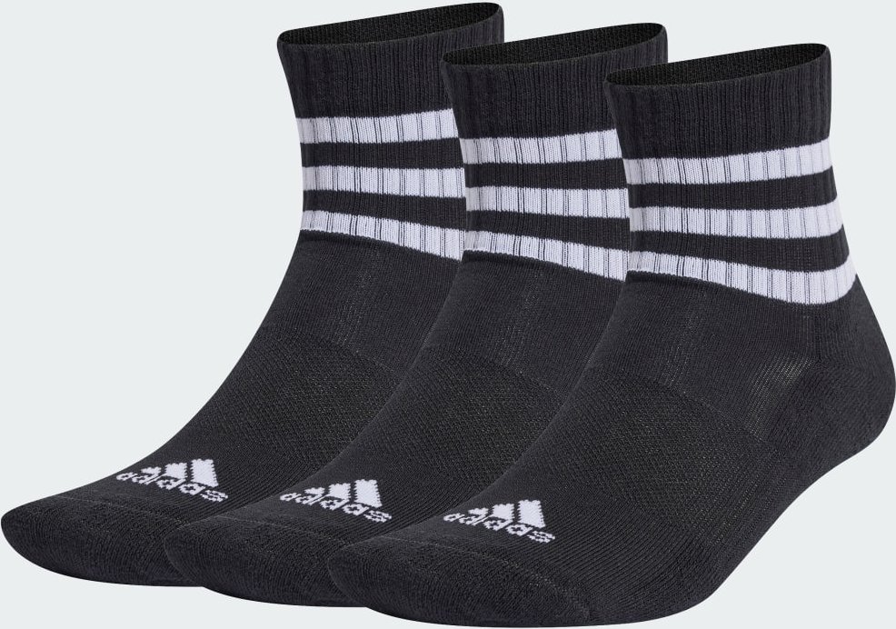 3-Streifen Cushioned Sportswear Low-Cut Socken, 3 Paar