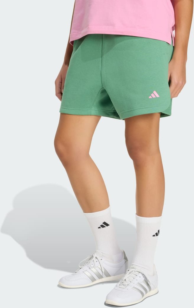 3-Streifen Studio Fleece Shorts, locker geschnitten