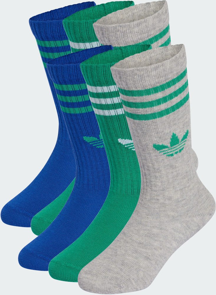 Thumbnail - 3-Streifen Kids Crew Socken 6 Para