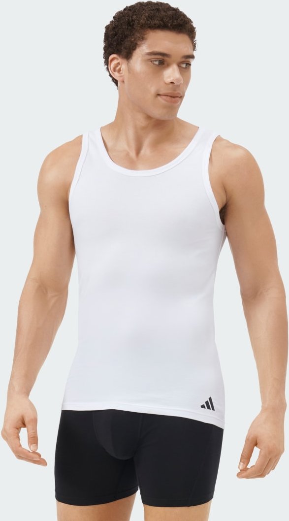 Active Flex Tanktop-Unterwäsche aus Baumwolle, 2 Stück