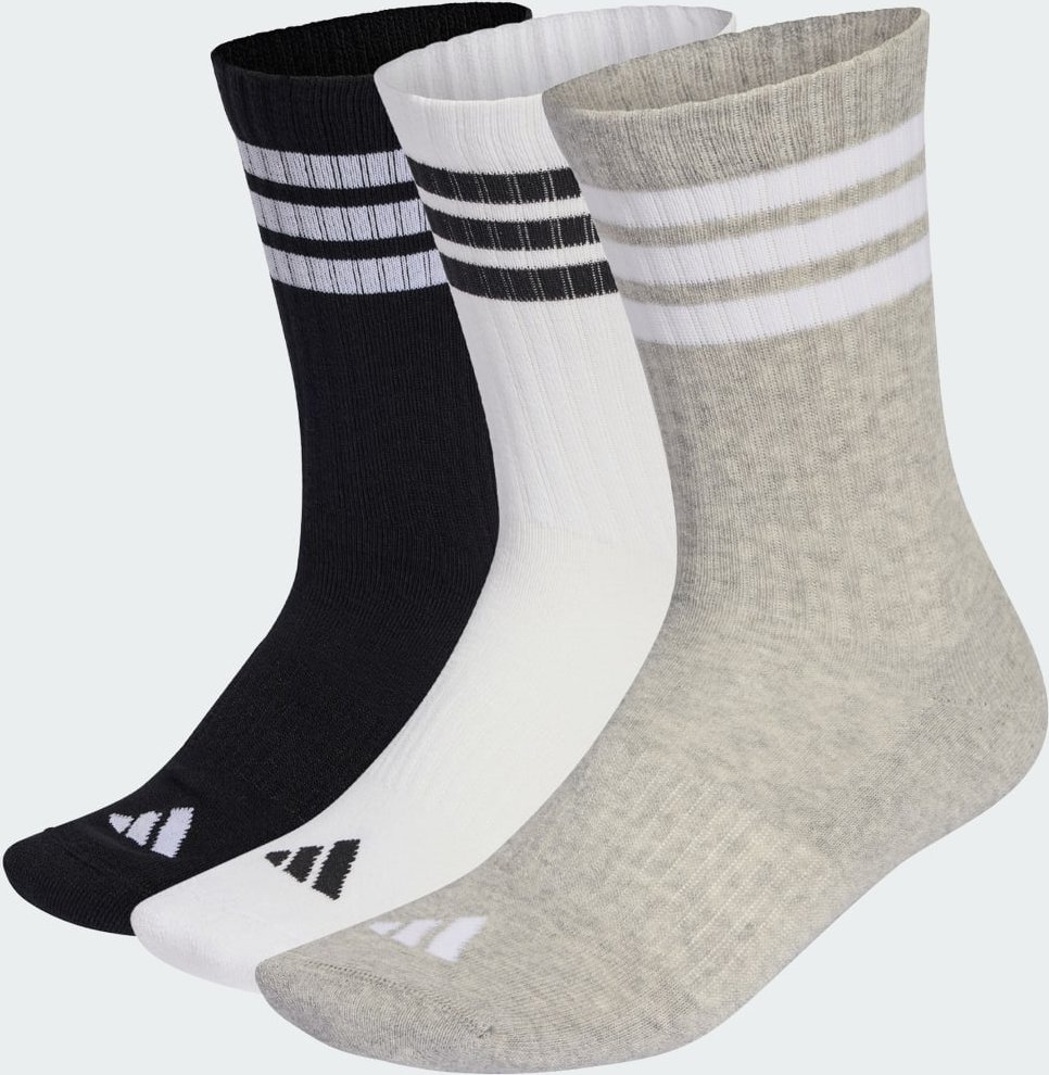 3-STREIFEN CUSHIONED SPORTSWEAR CREW SOCKEN 3ER-PACK