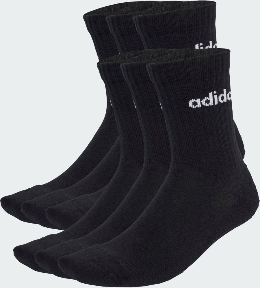 Linear gepolsterte Crew Socken im 6er-Pack