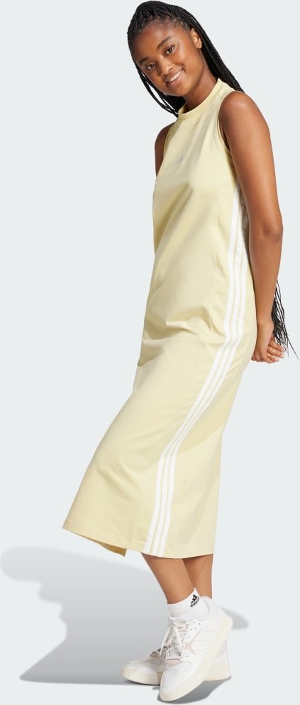 Essentials 3-Streifen Long Racerback Kleid
