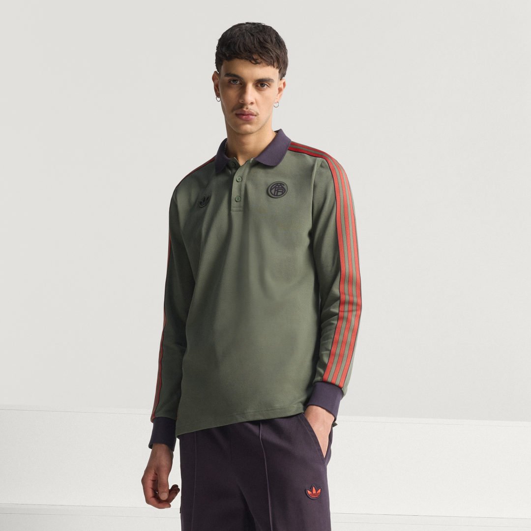 Thumbnail - FC Bayern München Terrace Icons langärmeliges Poloshirt