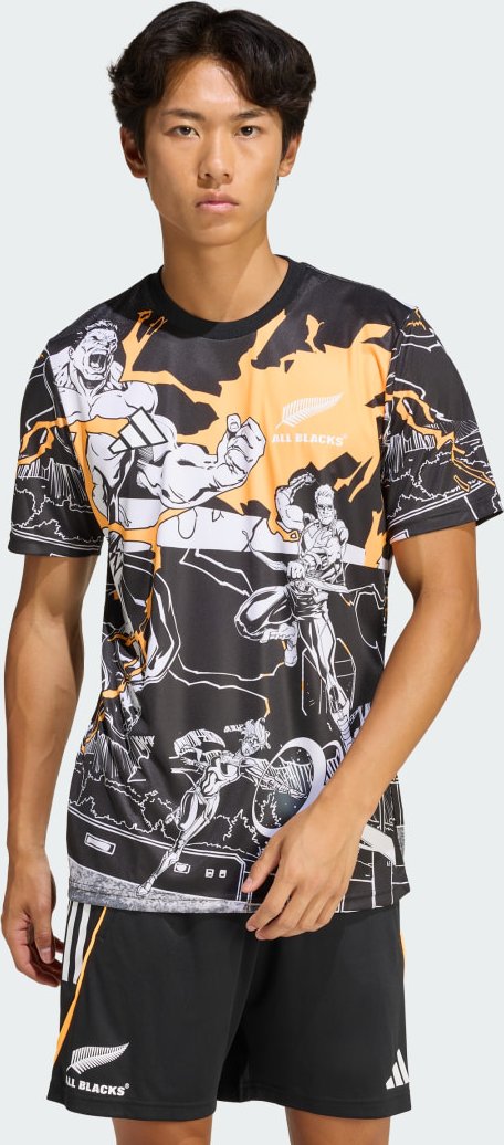 ALL BLACKS MARVEL CAPTAINS RUN JERSEY